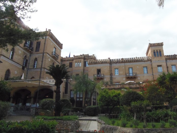 L'arrière de la Villa Igiea donne sur la mer.