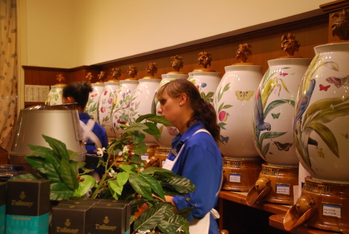 Plaisir des papilles et des yeux au rayon café chez Dallmayr.