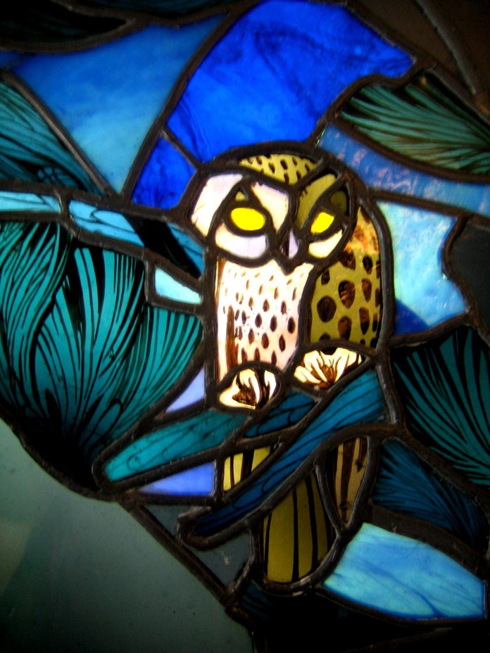 Chouette dans la nuit de Duilio Cambellotti dans la salle des chouettes.