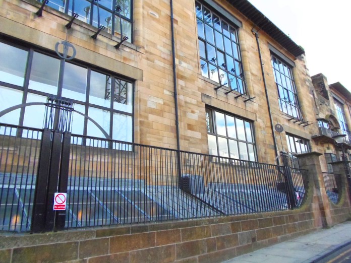 une partie de la façade nord de Glasgow School of Art