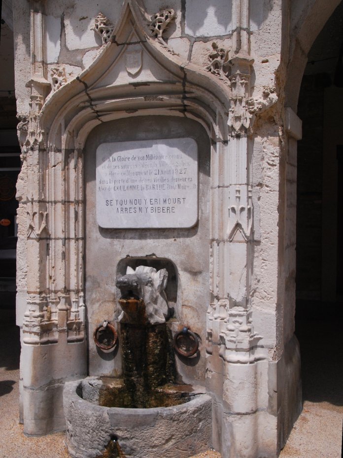 La fontaine au sanglier de Salies-de-Béarn.