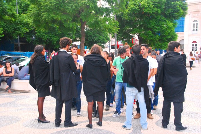 Etudiants université catholique, Lisbonne, Lisboa, Portugal