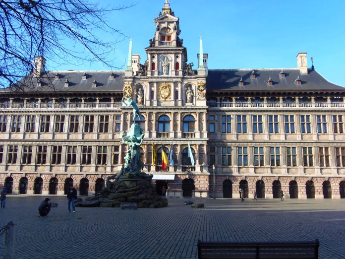 Hôtel de ville, Anvers, Antwerp, Antwerpen, Belgium, Flandres.