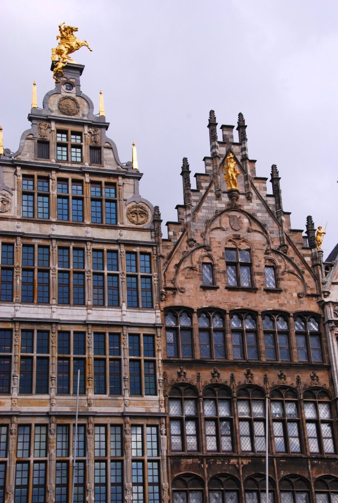 Grand Place doré, Anvers, Antwerp, Antwerpen, Belgium, Flandres