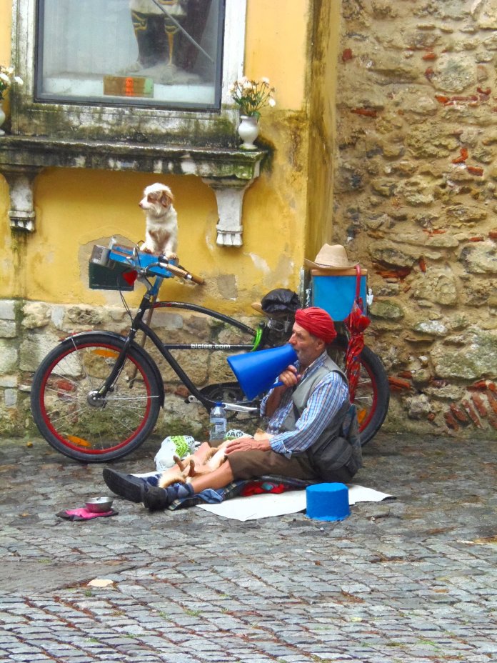 Mendiant, château Sao Jorge, Lisbonne, Lisboa, Porgutal