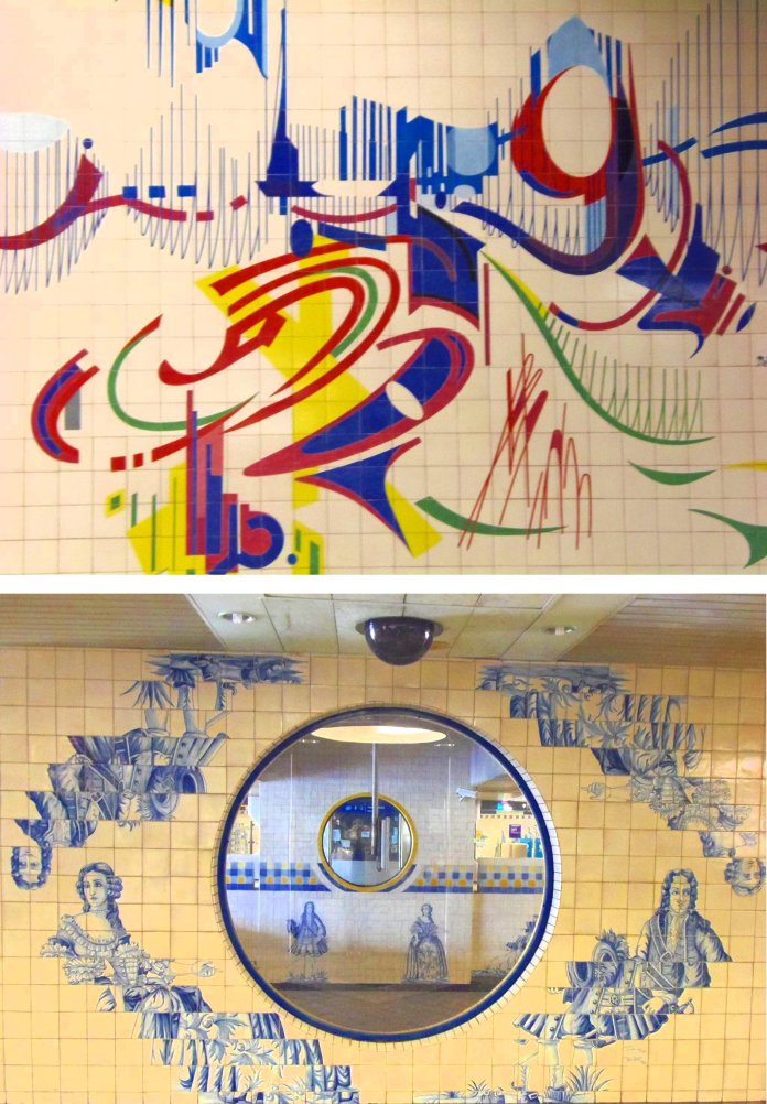 Métro, azulejos, Lisbonne, Lisboa, Portugal