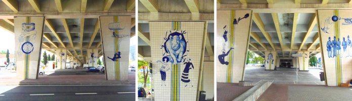 Azulejos, pont, Lisbonne, Lisboa, Portugal
