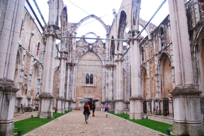 Eglise do Carmo, Lisbonne, Lisboa, Portugal.