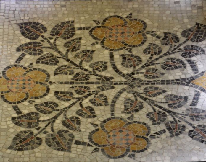 mosaïque sol hôtel Espana Barcelone Barcelona