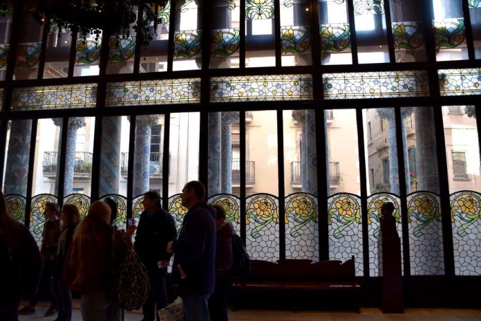 Salon Palais de la musique catalane Barcelone Barcelona