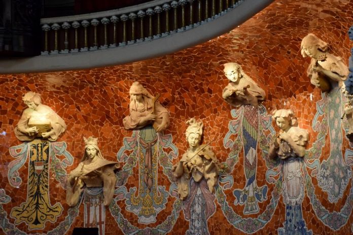 Muses Palais de la musique catalane Barcelone Barcelona