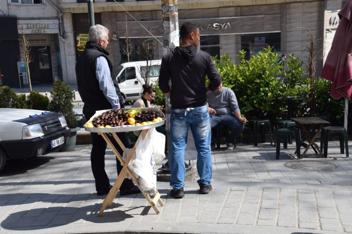 vendeur de marrons Istanbul