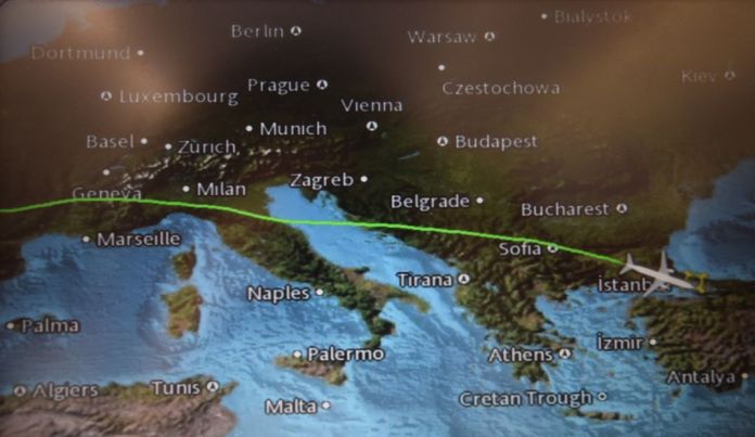 trajet Turkish Airlines