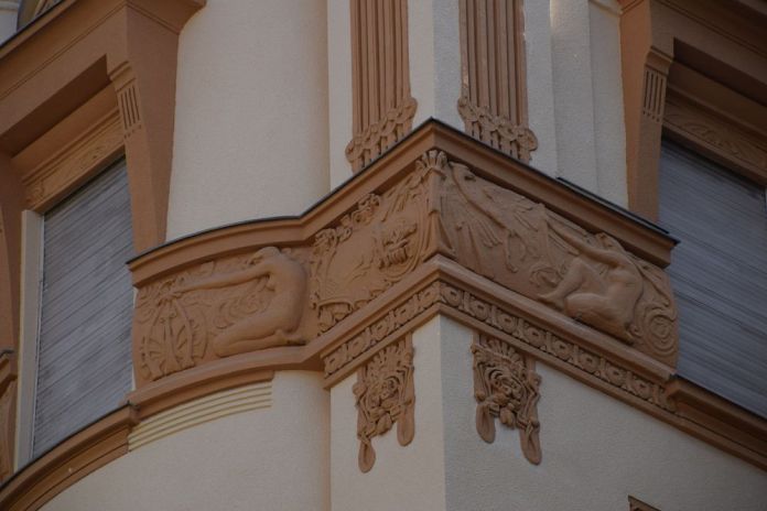 art nouveau frise Budapest Hongrie Hungary