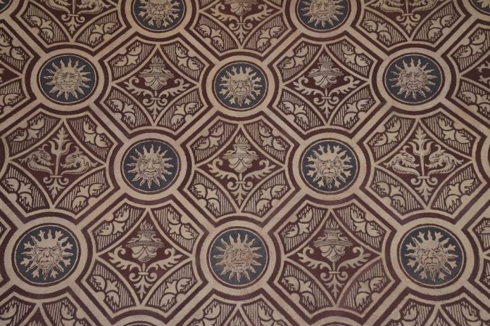 Sgraffites palais royal Budapest Hongrie Hungary