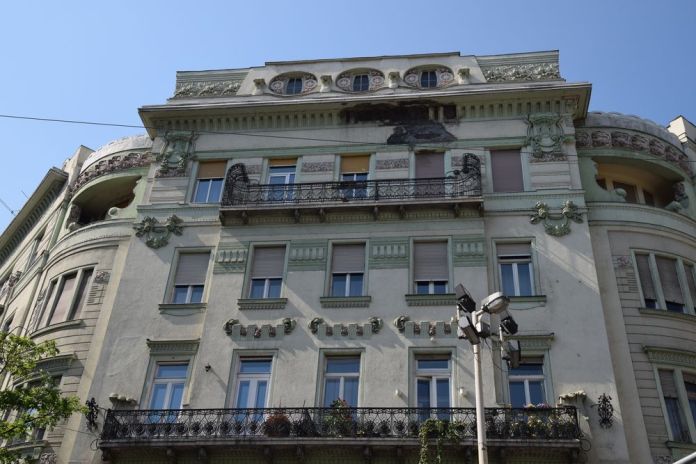 Immeuble d'angle Budapest Hongrie Hungary