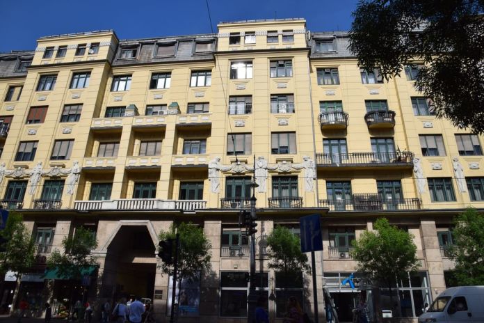 immeuble près synagogue Budapest Hongrie Hungary