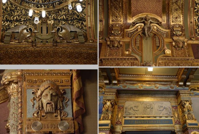détail décors Académie Liszt Budapest Hongrie Hungary