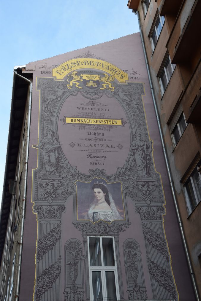 publicité à l'ancienne Budapest Hongrie Hungary