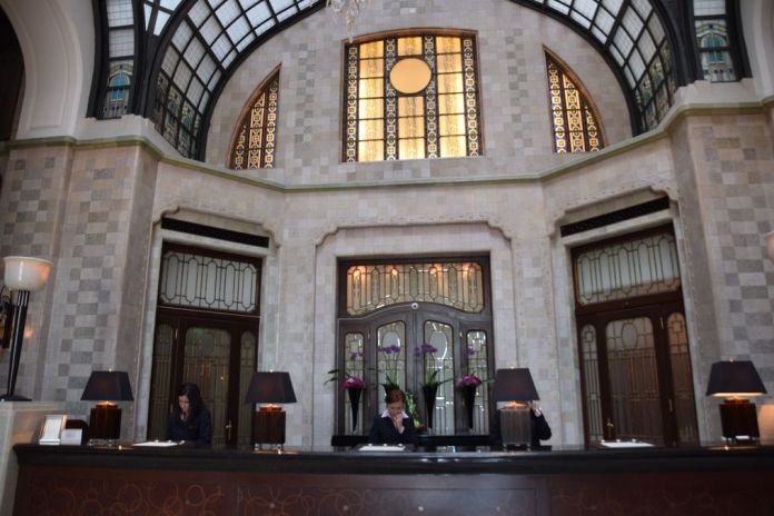 réception Palais Gresham Four Seasons Budapest Hongrie Hungary