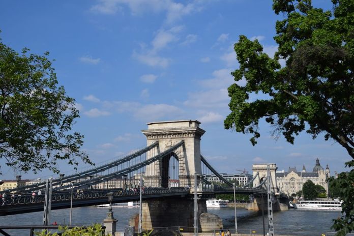 Pont des chaînes Budapest Hongrie Hungary
