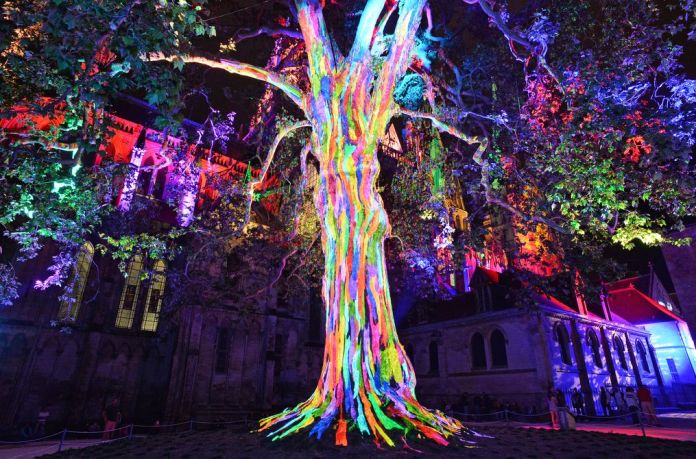 Les lumières de la Liberté, photo Patrice Le Bris, OT Bayeux Intercom.