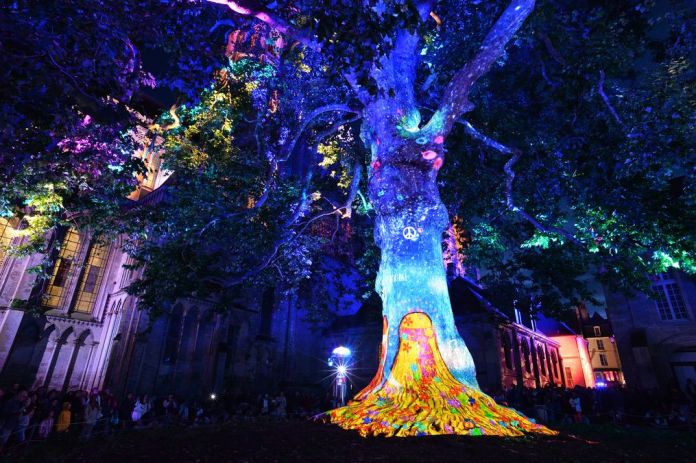 Les lumières de la Liberté, photo P Le Bri, OT Bayeux Intercom.