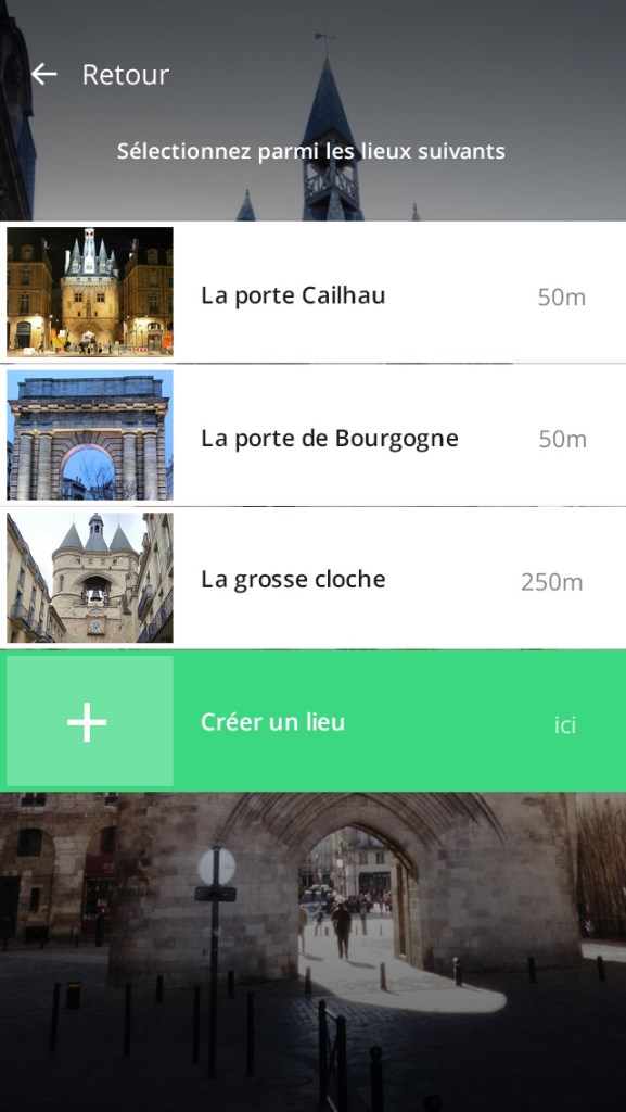 OHAHCHECK créer un lieu