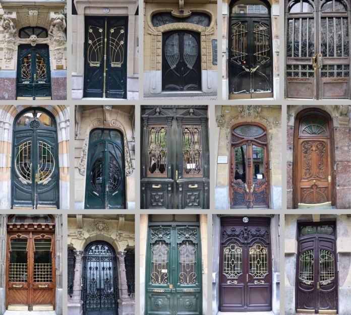 portes modernistes Art nouveau Saint-Sébastien Donostia.