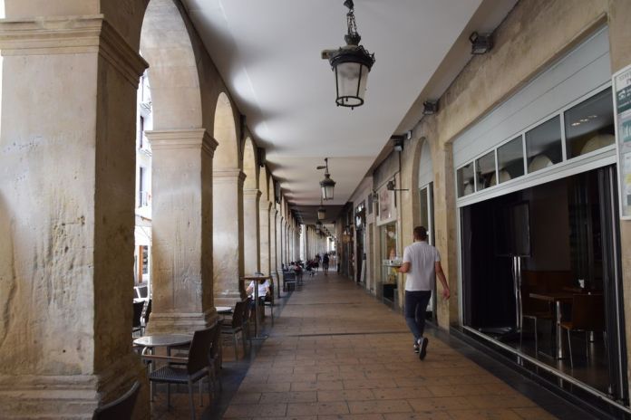 arcades calle Portales Logrono Rioja