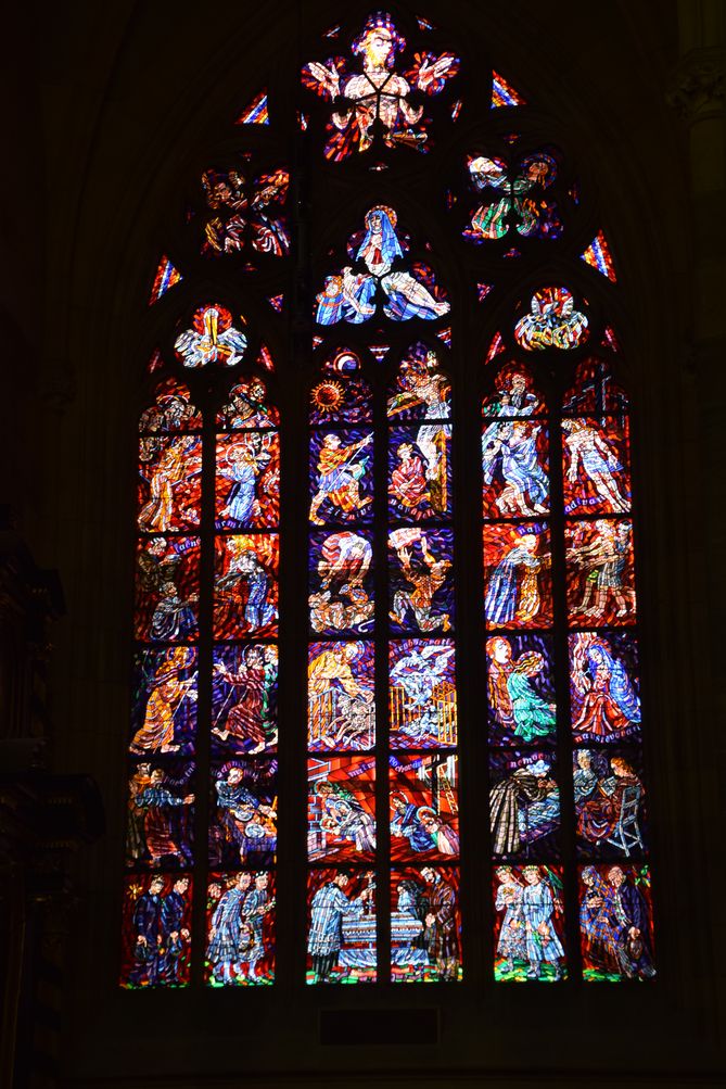 vitraux cathédrale Saint-Guy Prague