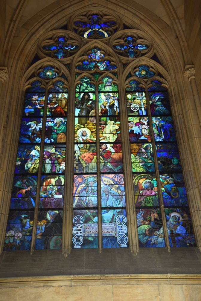 vitraux Mucha Saint-Guy Prague