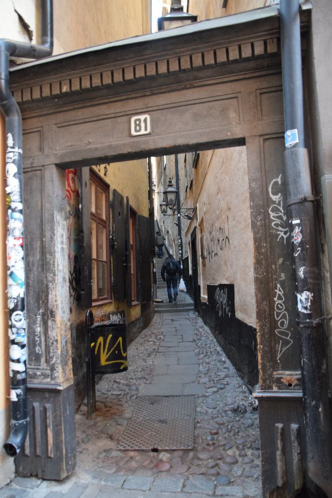 petit passage Gamla Stan stockholm suède sweden
