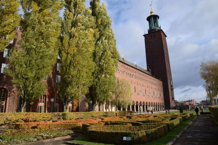 jardin hôtel de ville de Stockholm