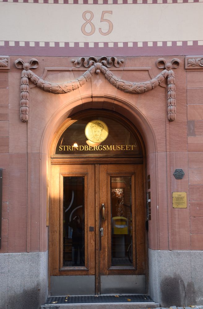 entrée musée Strindberg stockholm suède sweden