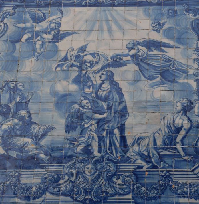 azulejos église santa catarina porto portugal