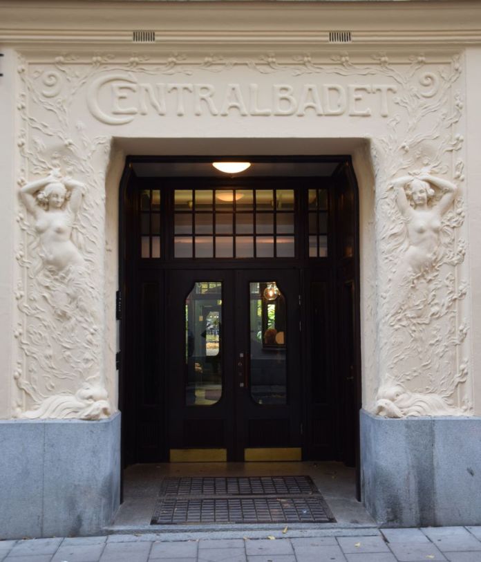 centralbadet porte arrière art nouveau stockholm suède