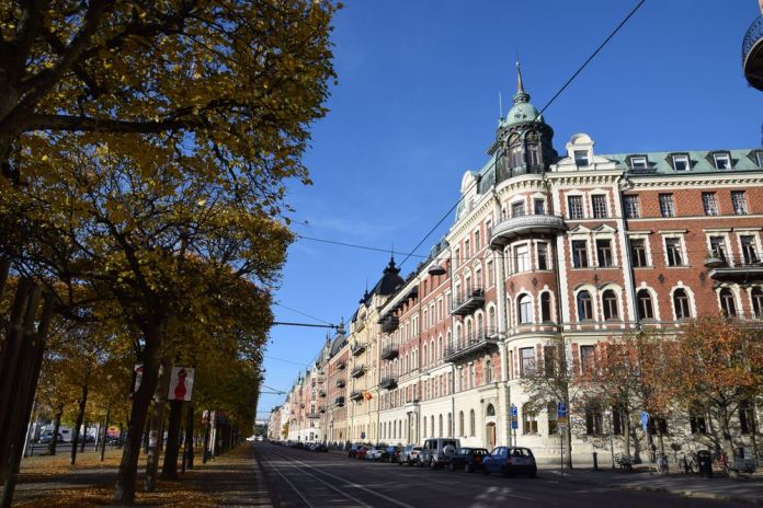 strandvagen à Stockholm suède