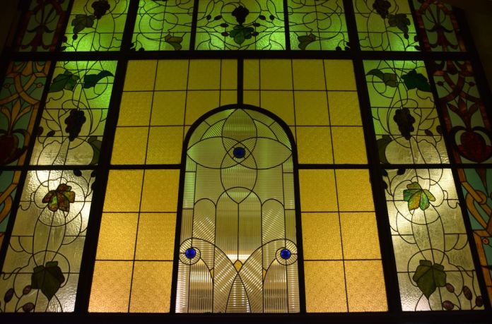 vitraux escalier salle à manger hôtel metropol moscou moscow russie russia