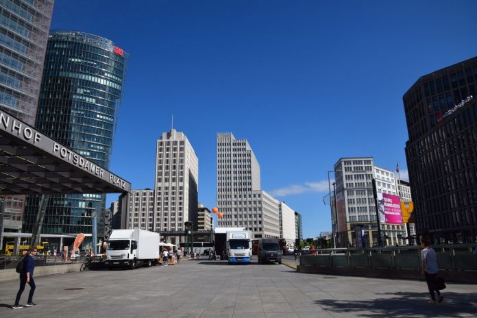 bâtiments effilés potsdamer platz berlin