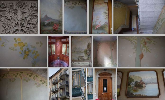 détail art nouveau la chaux-de-fonds suisse switzerland