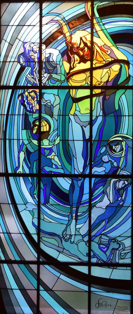 vitrail Wyspianski société de médecine cracovie