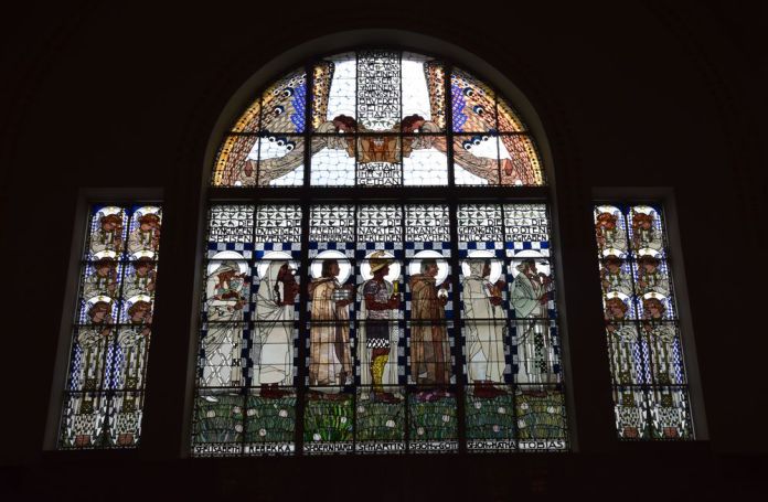 vitraux koloman Moser église steinhof vienne