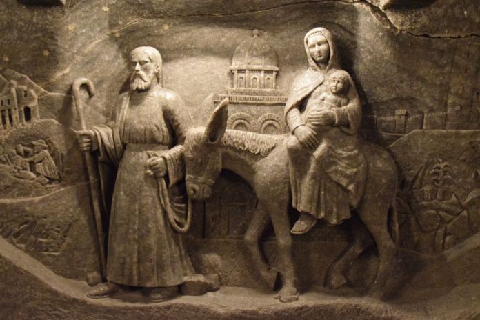 bas relief chapelle sainte kinga Wieliczka