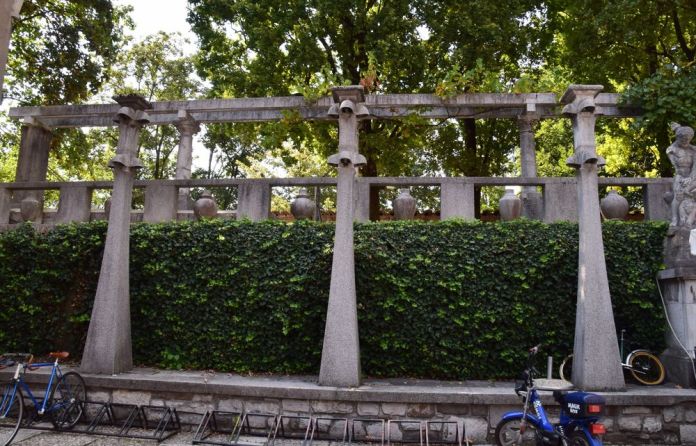 pergola aménagée par Plecnik ljubljana