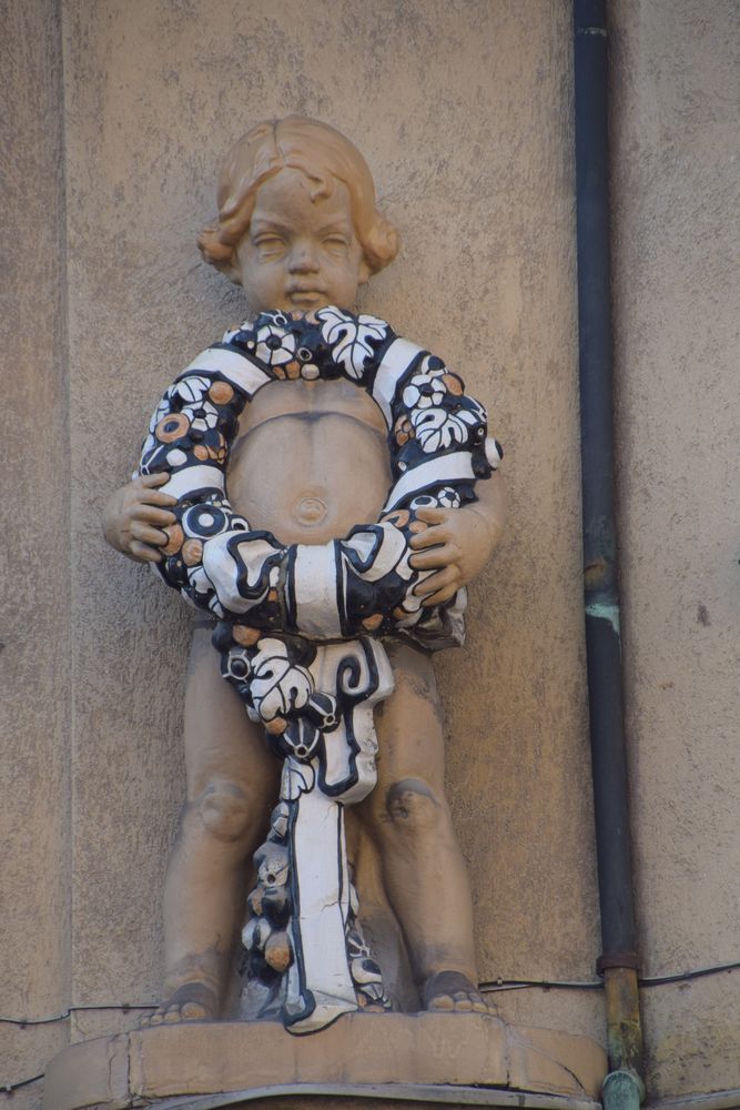 angelot couronne céramique