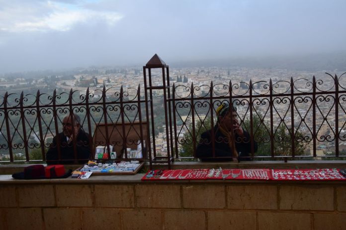 marchands depuis le Borj Nord Fès