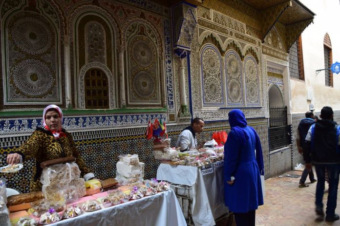 gourmandises à Fès près mausolée Moulay Idriss
