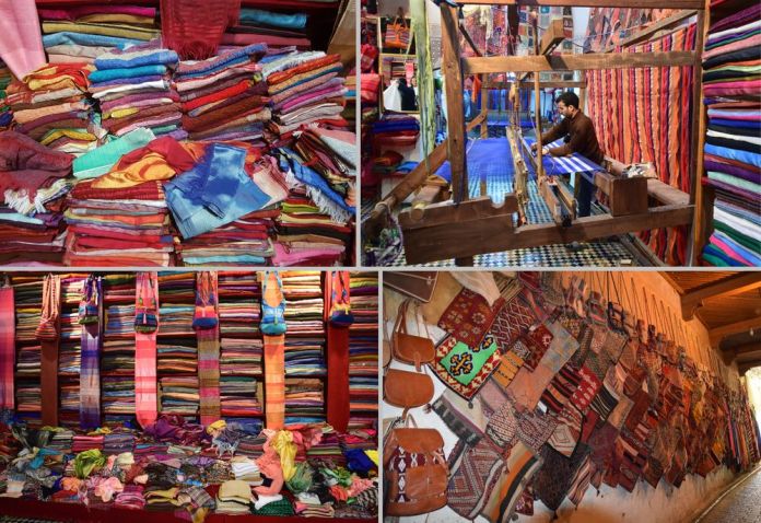 tissages dans la Médina de Fès