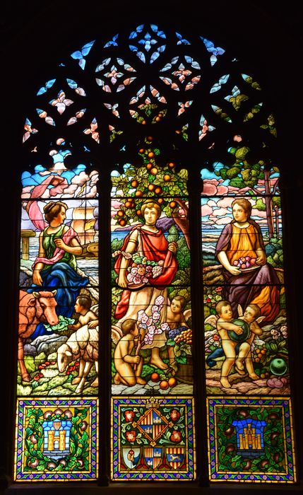 vitrail cage escalier parlement palma